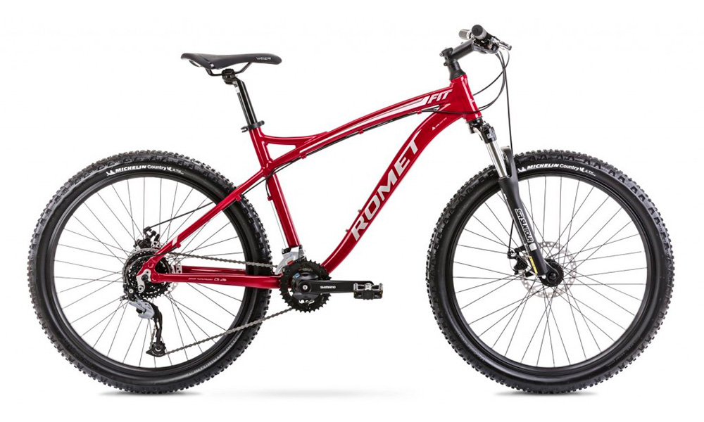 Фотографія Велосипед ROMET Rambler Fit 26" 2021, рама L, червоний